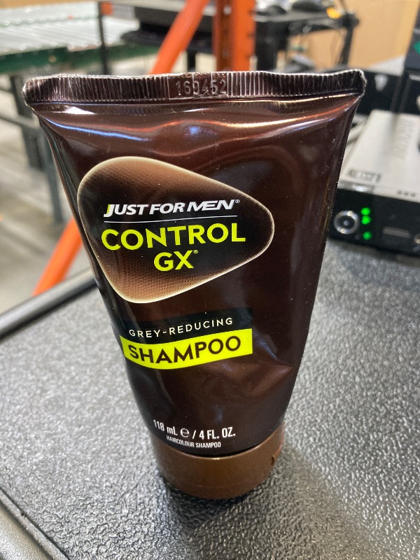 Photo 1 of Just For Men Control GX Grey Reducing Shampoo, Gradual Hair Color with Keratin for Stronger Thicker and Healthier Looking Hair, 4 Fl Oz - Pack of 1 (Packaging May Vary)