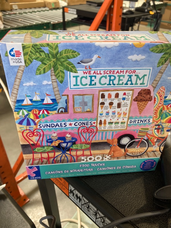 Photo 1 of Ceaco - Food Trucks - Ice Cream Truck II - 500 Piece Jigsaw Puzzle