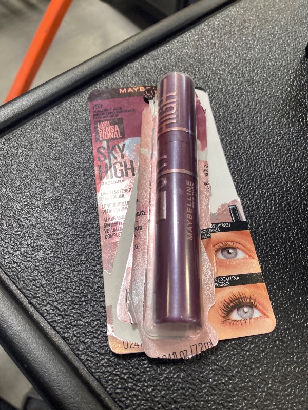 Photo 1 of Maybelline Lash Sensational Sky High Mascara Makeup, Volumizing, Lengthening, Defining, Curling, Multiplying, Buildable, Washable Formula, Burgundy Haze, 1 Count