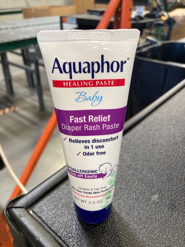 Photo 1 of Aquaphor Baby Diaper Rash Paste - For Serious Diaper Rash and Flare-ups - 3.5 Oz. Tube