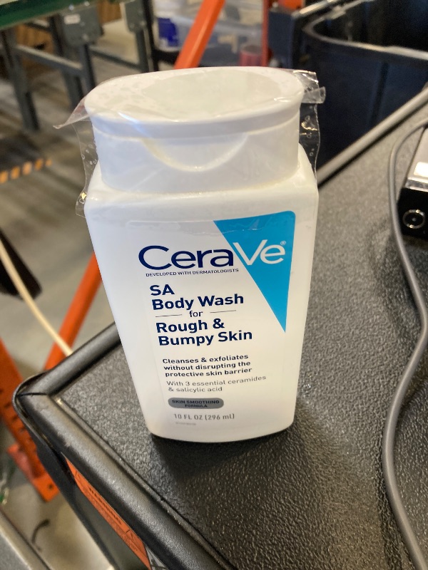 Photo 1 of CeraVe Body Wash with Salicylic Acid, Fragrance Free Body Wash to Exfoliate Rough and Bumpy Skin, Allergy Tested, 10 Ounce