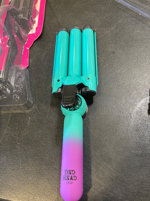 Photo 1 of Bed Head Wave Affair Jumbo 3 Barrel Hair Waver | Quick Styling, Serious Hold, & Less Heat Damage | Heat Protectant Glove Included for Easy, Custom Styling