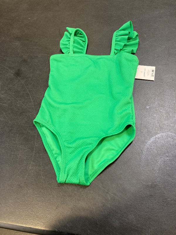 Photo 1 of Ocean Gear Girls Ruffle Strap One Piece Swimsuit, Size 4-5