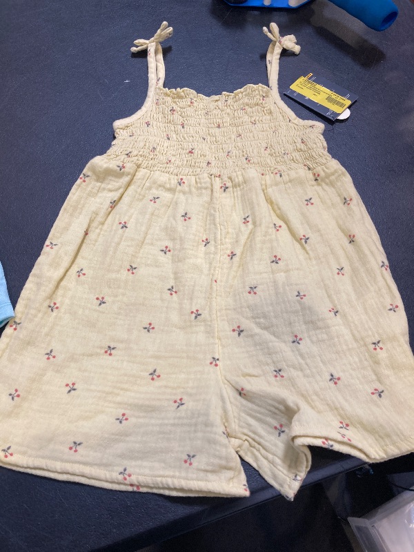 Photo 1 of Modern Moments Toddler Girl Sleeveless Wide Leg Romper, Size 5T