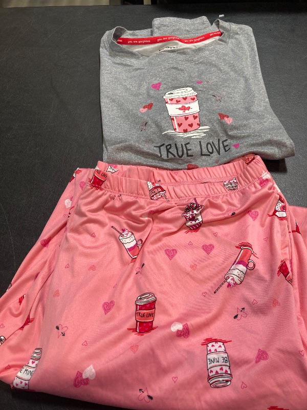 Photo 1 of Joyspun Women's Sleep Tee and Pants Pajama Set, 2-Piece, Size xl