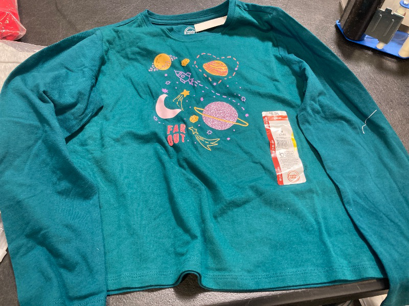Photo 1 of Wonder Nation Girls Long Sleeve Embellished T-Shirt Size 7-8