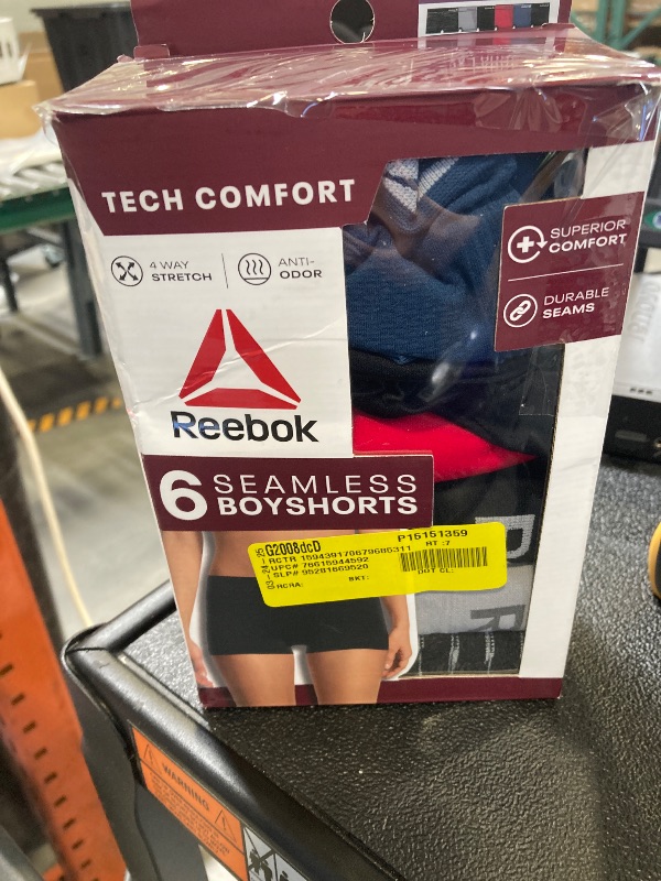 Photo 1 of Reebok Women S Seamless Boyshort 6-Pack Size 2XL