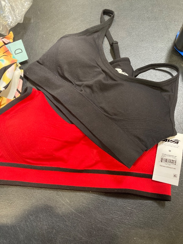 Photo 1 of Avia Women’s Low Support Seamless Pullover Cami Sports Bra, 2-Pack M