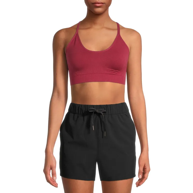 Photo 1 of Avia Women’s Low Support Seamless Pullover Cami Sports Bra, 2-Pack M