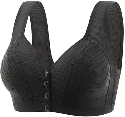 Photo 1 of Bras for Women, Wireless Push Up Bra Full Coverage Bras for Back Fat Breathable Yoga XL