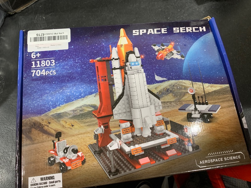 Photo 2 of BIZNESMEN 704 PCS Space Shuttle Exploration Rocket Launch Center Block Set, 4-in-1 STEM Aerospace Rocket Building Block Toys for Boys and Girls Ages 6 7 8 9 10 11 12, Ideal for Holidays and Parties