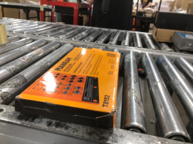 Photo 1 of Thread Checker with All-Metal Board, Nut & Bolt Thread Checker, Bolt Size and Thread Gauge Standard and Metric Sizes, Wall-Mountable Bolt and Nut Identifier Gauge for Easy Sizing