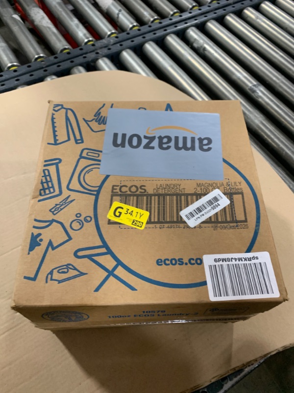 Photo 1 of ECOS Laundry Detergent Liquid, 200 Loads - Dermatologist Tested Laundry Soap - Hypoallergenic, EPA Safer Choice Certified, Plant-Powered - Magnolia Lily, 100 Fl Oz (Pack of 2)