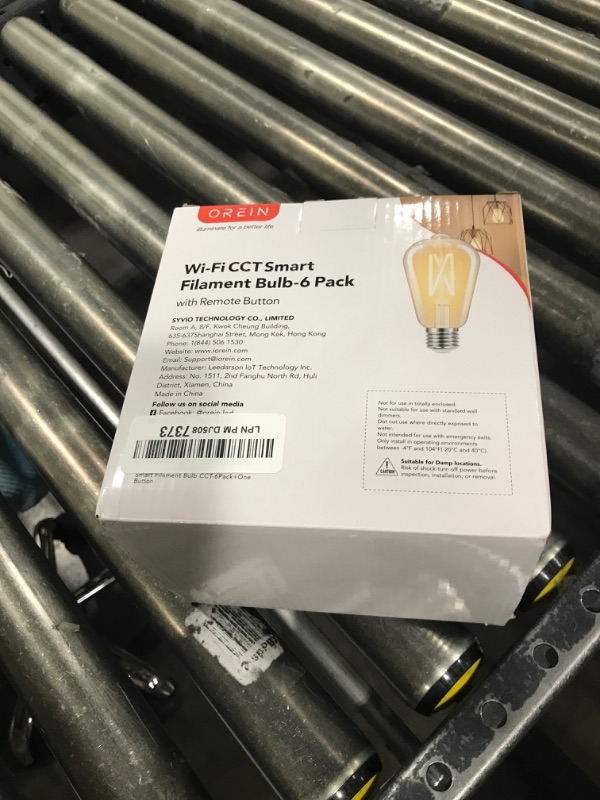 Photo 1 of OREiN Smart Edison Light Bulbs with Smart Button, WiFi ST19(58) Vintage Light Bulbs E26 Base, 800lm Dimmable 2700K-6500K Tunable White, Smart Filament Bulb That Work with Alexa, 60W Equivalent, 6Pack