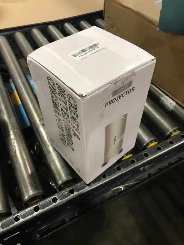 Photo 1 of [Built in Apps] Mini Projector with Wifi and bluetooth, 500 ANSI 1080P Smart Projector 4K, Portable Projector with HIFI 5W Speaker & 200" Display, Home Movie Projector with Built in 15" Foldable Stand