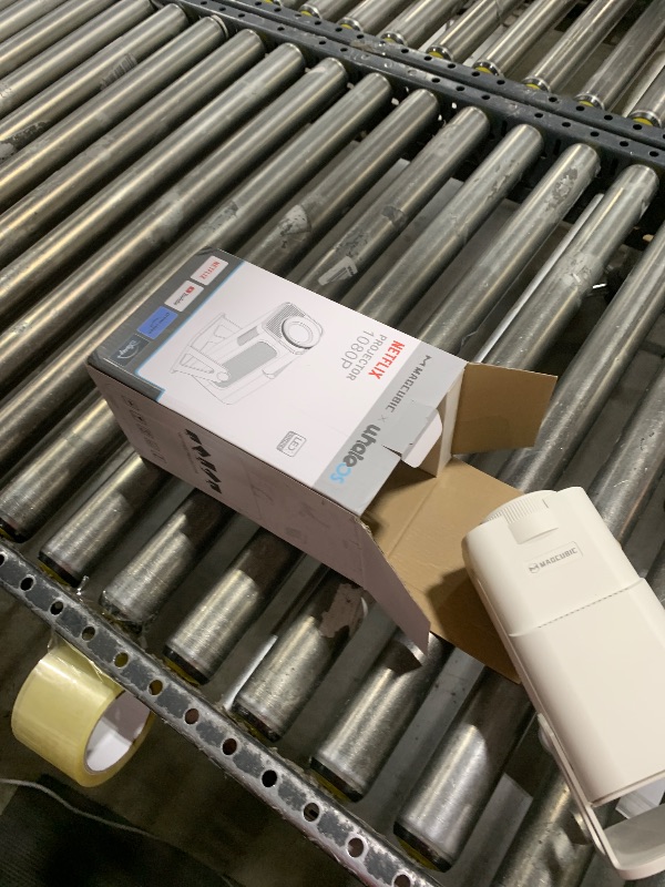 Photo 1 of [Netflix-Licensed] Magcubic Mini Projector with Wifi and Bluetooth, Portable Smart 1080P Projector with 4K Support, Auto Keystone, Voice Control, Built-in Apps HY320 NTV (White)