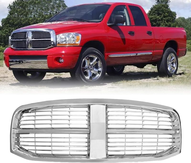 Photo 1 of Grille For 2006-2008 Dodge Ram 1500 Grill 2006-2009 Dodge Ram 2500 3500 Bumper Grill (Chrome)
