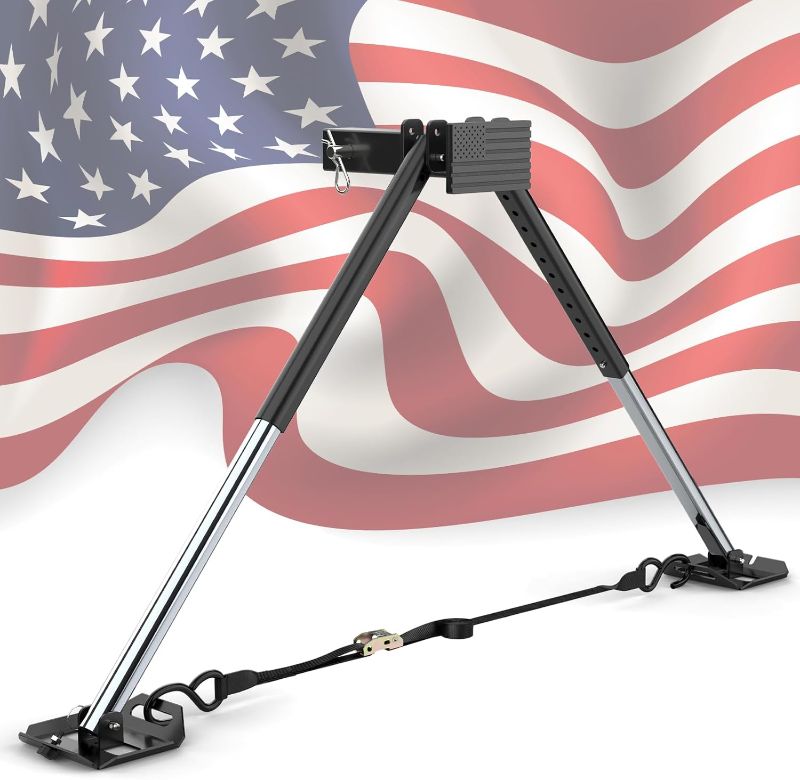 Photo 1 of 2025 Upgraded RV Hitch Mount Stabilizer, Adjustable Camper Rear Bumper Stabilizer, Stabilizer Hitch for Travel Trailer Accessories Fit for Any 2” Hitch Receivers Help to Reduce Shaking (Patent)
