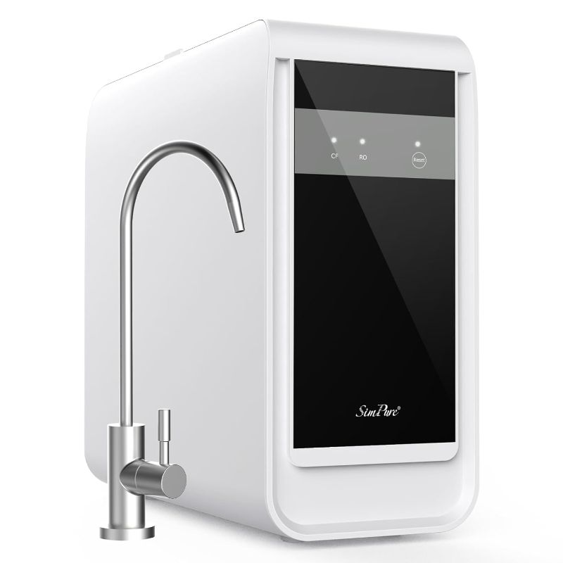 Photo 1 of SimPure Q3-600 Tankless Reverse Osmosis System, Under Sink Water Filter System 600 GPD, 7 Stage RO Water Filtration, House Water Filter System, NSF/ANSI 58 Certified, 2:1 Pure to Drain, Built-in Pump- READ CLERK NOTES!!
