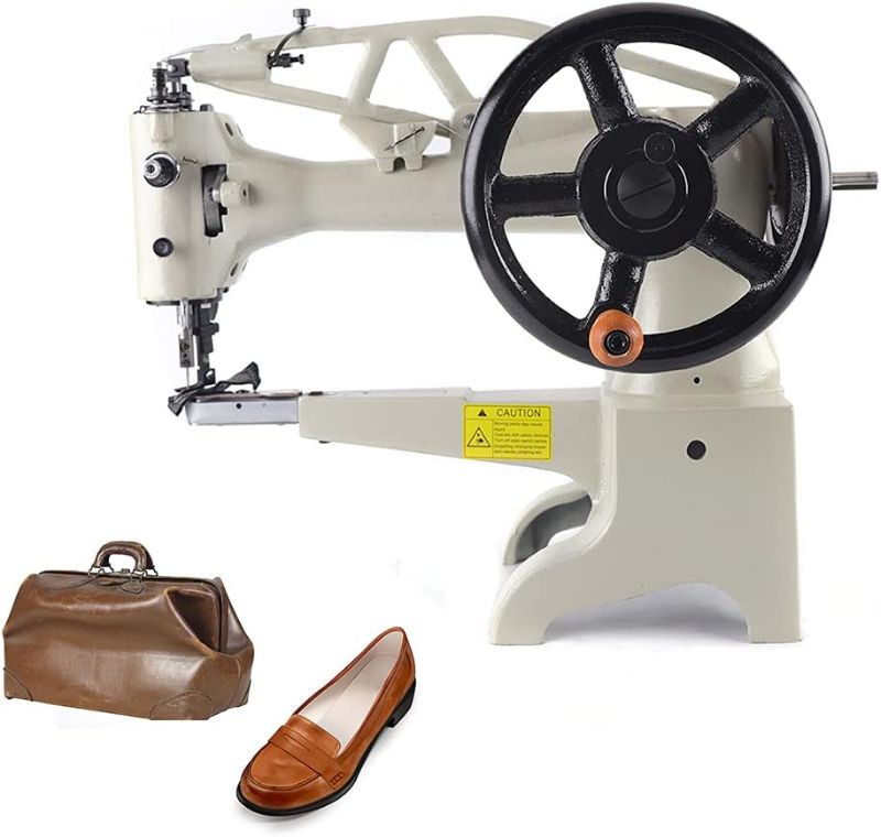 Photo 1 of Manual Leather Sewing Machine, Shoe Sewing Machine Repair Machine, DIY Patch Leather Sewing Machine Straight Stitch, 16.93 * 7.87 * 16.93in, Cast Iron
