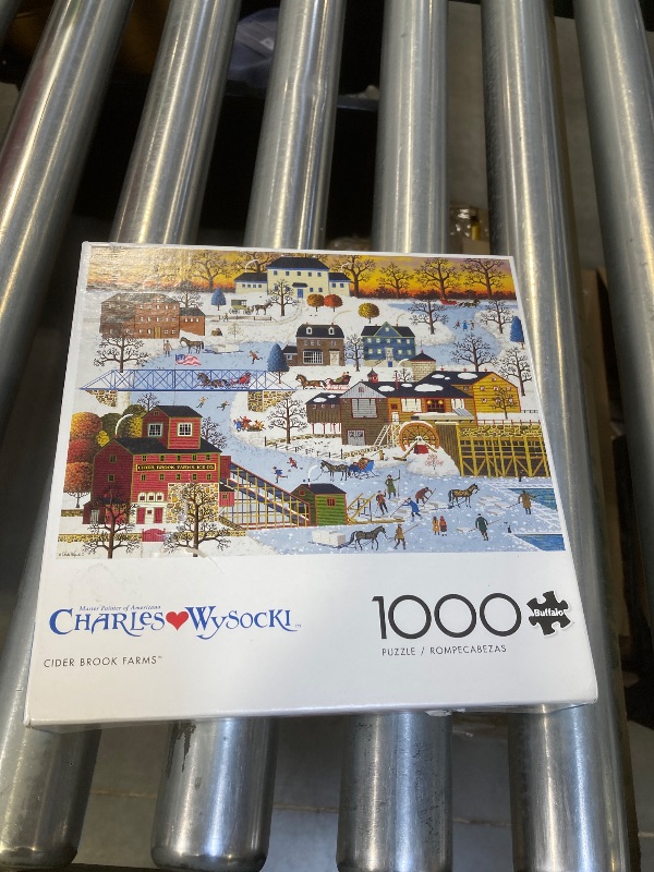 Photo 1 of Buffalo Games - Charles Wysocki - Cider Brook Farms - 1000 Piece Jigsaw Puzzle for Adults -Challenging Puzzle Perfect for Game Nights - Finished Size is 26.75 x 19.75