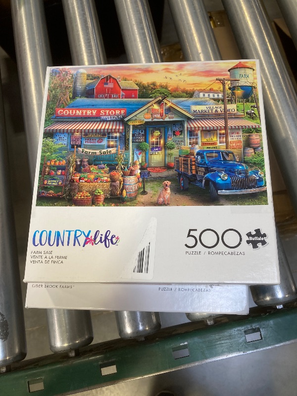 Photo 1 of Buffalo Games - Eduard - Farm Sale - 500 Piece Jigsaw Puzzle for Adults -Challenging Puzzle Perfect for Game Nights - Finished Size is 21.25 x 15.00