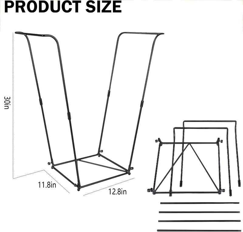 Photo 1 of Metal Trash Bag Holder - Garbage Bag Holder Frame Holds 30-45 Gallon Bags-Multi-Use Outdoor Leaf Bag Stand for Yard Camping Garden Lawn Party Supplies (2 Pcs)
