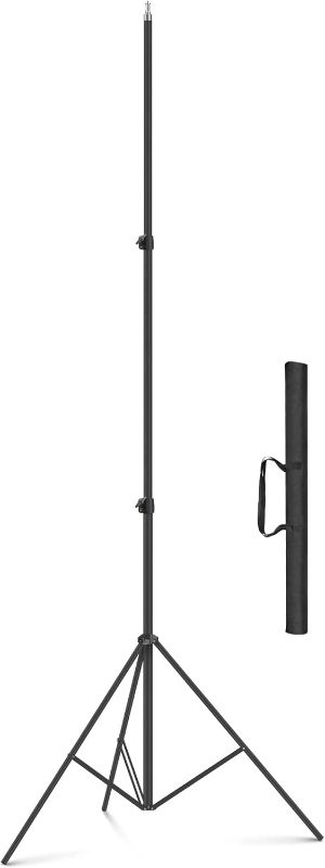 Photo 1 of 13ft Heavy Duty Light Stand Photography, Sdfghj Air Cushioned 13'/160inch/400cm Sky High Tripod Lighting Stand with Case for Gimbal Stabilizer Video Camera Sports Shooting Studio LED Ring Light Flash
