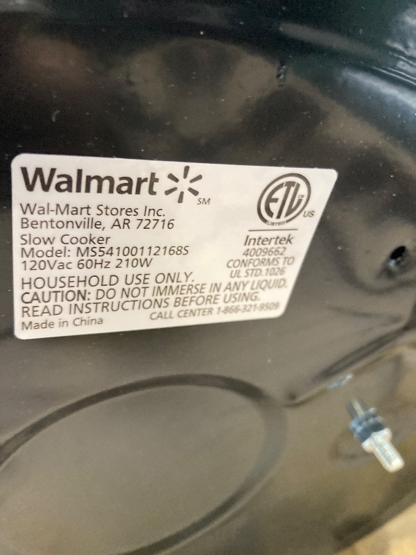 Photo 1 of Mainstays 6 Quart Oval Slow Cooker, Stainless Steel Finish, Glass Lid