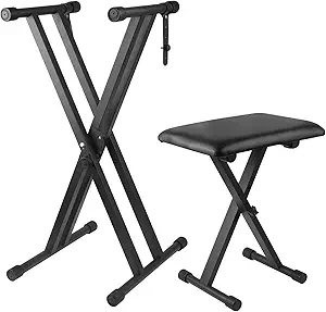 Photo 1 of Keyboard Stand Piano Bench , Black