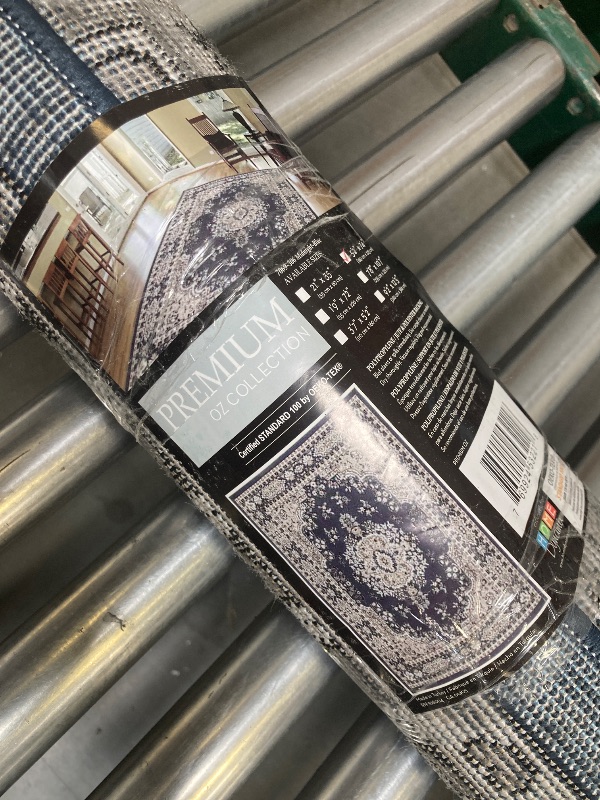 Photo 1 of Home Dynamix Premium Sakarya Traditional Medallion Border Area Rug, Midnight Blue, 5'2"x7'4" Rectangle