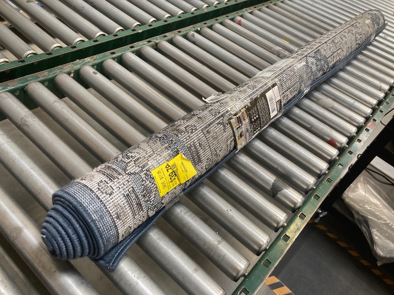 Photo 1 of Home Dynamix Premium Sakarya Traditional Medallion Border Area Rug, Midnight Blue, 5'2"x7'4" Rectangle