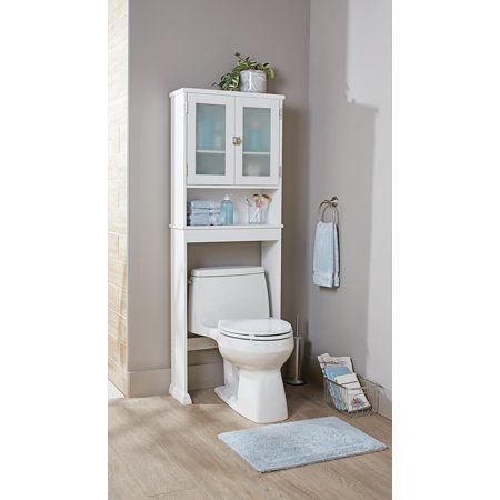 Photo 1 of  Better Homes & Gardens 24.6 W Over the Toilet Space Saver Shelves for Kid Adult Bath Items White 