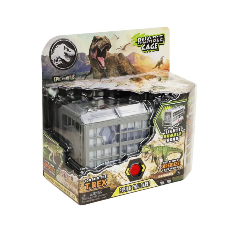 Photo 1 of Jurassic World Captivz Epic Battles T Rex Rumble Cage with Light And Sound 
