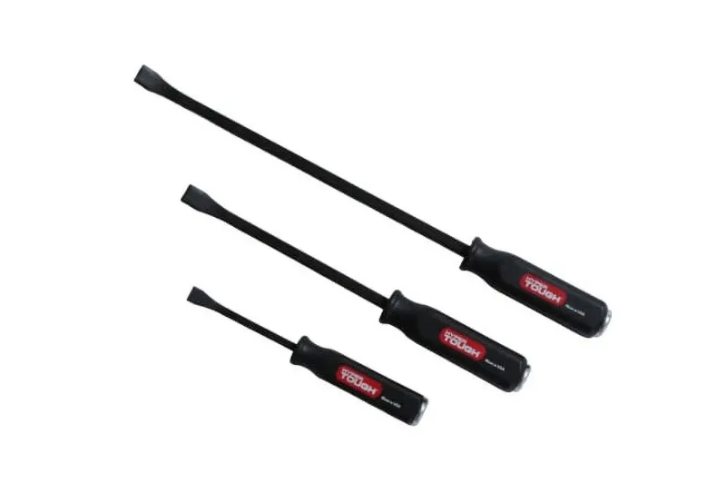 Photo 1 of Hyper Tough 3 Piece Handle Pry Bar Set with Striking Caps