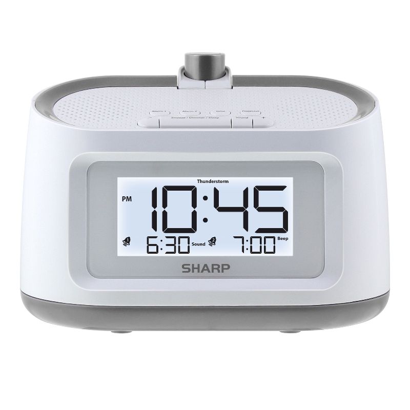 Photo 1 of SHARP Projection Dual Alarm Clock with 8 Soothing Sleep Sounds Easy to Read Display