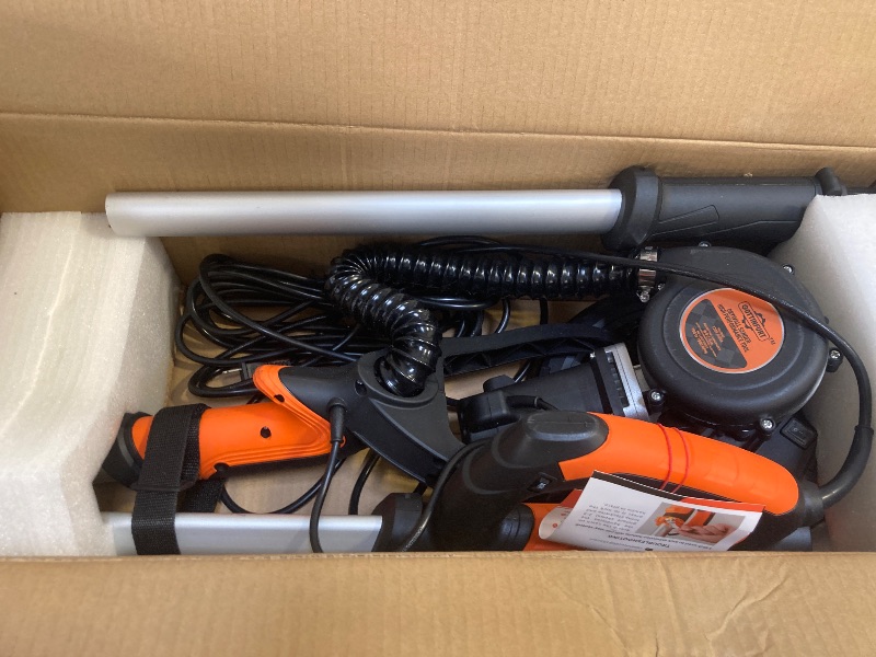 Photo 1 of Drywall Sander, Electric Sander for Drywall with Vacuum, 7 Variable Speed 900-1800RPM, 95.5% Dust Removal for Ceiling Sanding, 14ft Dust Hose, 26ft Power Cable, Storage Bag and LED Light