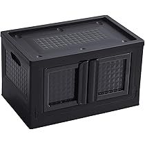 Photo 1 of A ALFRESCOOL 82Qt Plastic Storage Bin with Drawers - Foldable Stackable Storage Bin with Lids - Closet Craft Organizers and Storage Drawer Storage for Bedroom Study Toy Room Office Black