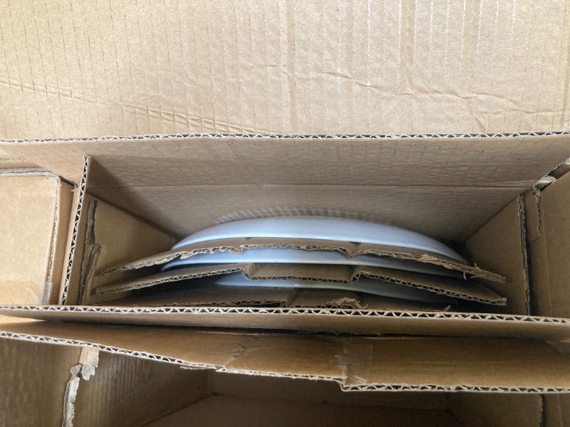 Photo 1 of ALOFMO Ceramic Dinnerware Sets Service for 4, 12 Pieces Stoneware Plates and Bowls Sets, Dishwasher&Microwave Safe, Beige