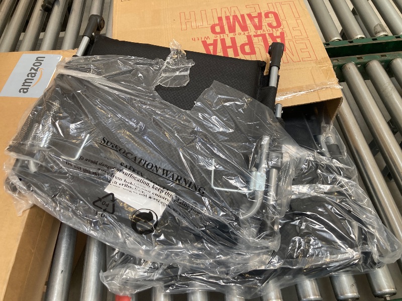 Photo 1 of ALPHA CAMP 2 Packs Stadium Seat Chair for Bleachers with Back & Arm Rest, Black Grey