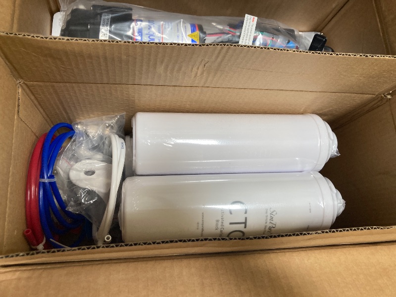 Photo 1 of SimPure UV Tankless Reverse Osmosis System T1-400UV, NSF/ANSI 58 Certified, Under Sink RO Water Filter System 400 GPD, 8 Stage Water Filtration Near 0 TDS, Built-in Pump, BPA Free, 1.5:1 Pure to Drain