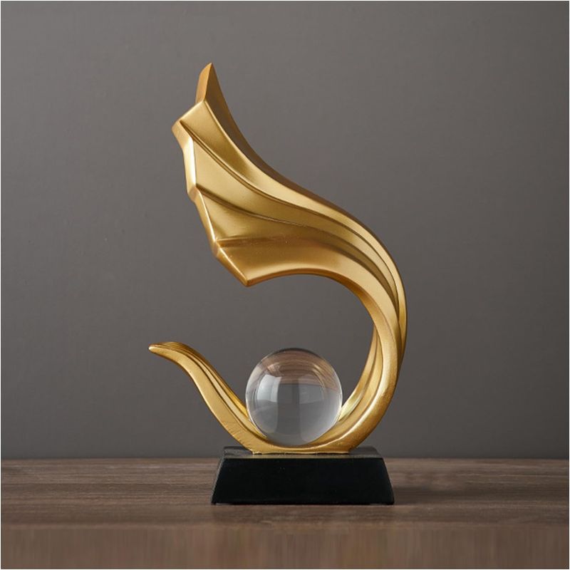 Photo 1 of  Sculpture Deco, Abstract Art Statue, Decoration Living Room, Bedroom Deco, Modern Apartment Decorative Items Sculptures,Gold a 