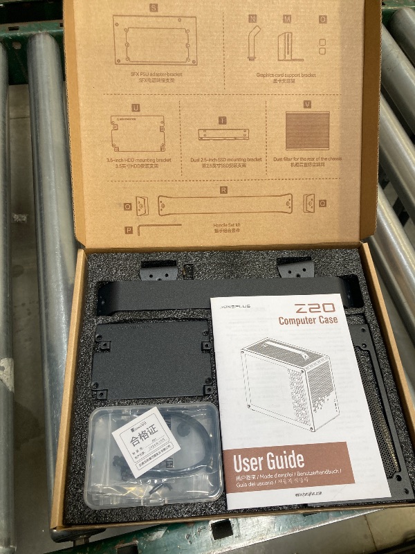 Photo 1 of JONSBO/JONSPLUS Z20 Black Micro-ATX Mini Tower PC Case,with Detachable Carrying Handle, Mini Size, High-Performance Hardware Compatible, Support 240AIO, H160mm Cooler, Black