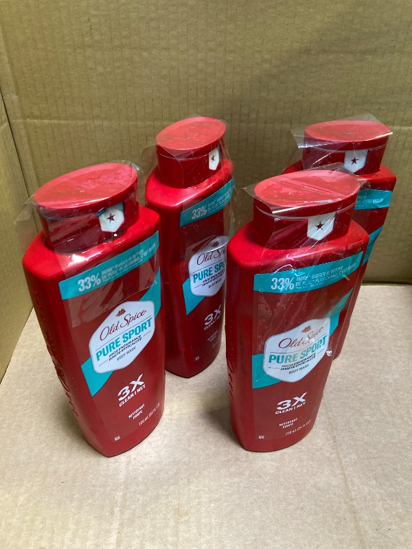Photo 1 of Old Spice Body Wash for Men, High Endurance Pure Sport, 24 Fl Oz (Pack Of 4)