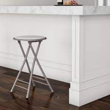 Photo 1 of Timberlake 24" Folding Heavy Duty Stool in White