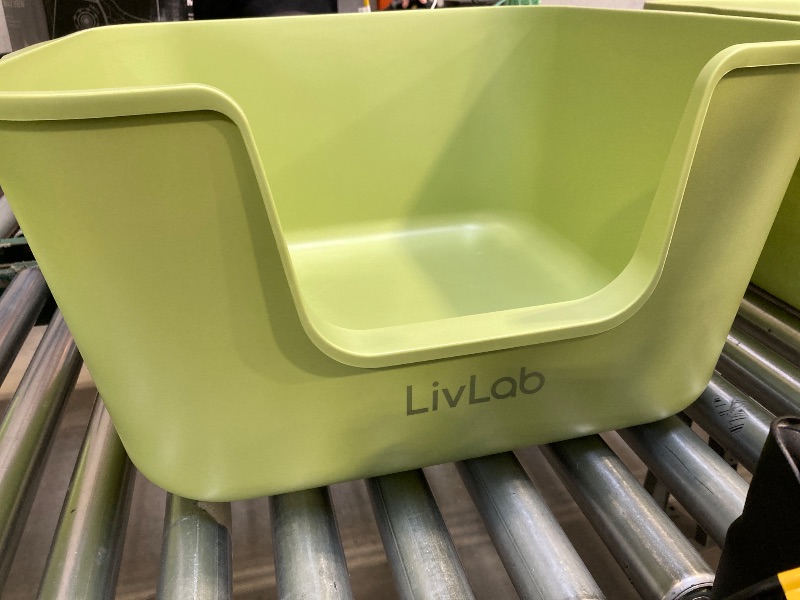 Photo 1 of Extra Large ter Box 25" Lx16 Wx13 H - Open Top High Sided Cat Litter Pan,XL cat Litter Box for Big Cats,high Wall Jumbo Litter Box,Anti-Splashing Multi Kitty Cat Litter Box(Green)