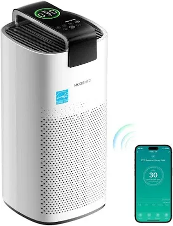 Photo 1 of MORENTO Air Purifiers for Home Large Room Up to 2050 Ft² with PM 2.5 Air Quality Sensor, Smart WiFi and Sleep Mode