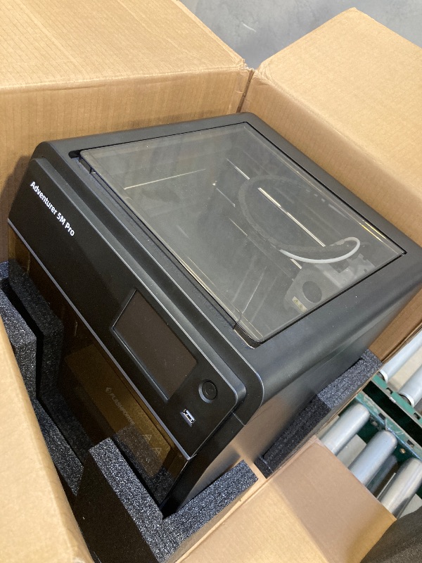 Photo 1 of FLASHFORGE Adventurer 5M Pro 3D Printer with 1 Click Auto Printing System, 600mm/s High-Speed, Quick Detachable 280°C Nozzle, Core XY All-Metal Structure, Multi-Functional 220x220x220mm 3D Printer
