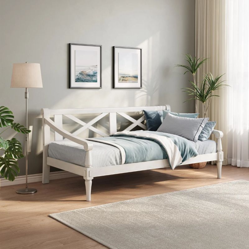 Photo 1 of Galiano Wooden Daybed, White