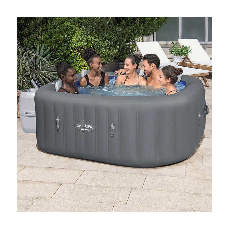 Photo 1 of SaluSpa Coronado EnergySense Square Air Jet 4-6 Person Inflatable Spa